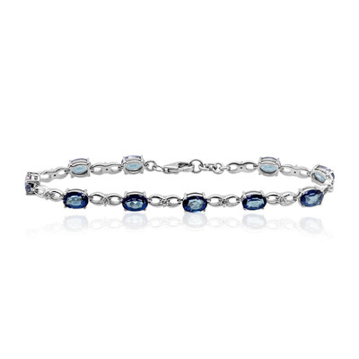 Royal Blue Topaz Silver Bracelet