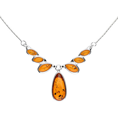 Baltic Amber Silver Necklace (dagen)