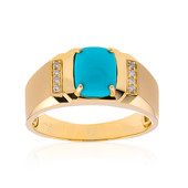 14K Arizona Turquoise Gold Ring (CIRARI)
