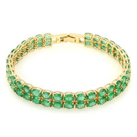 18K Bahia Emerald Gold Bracelet
