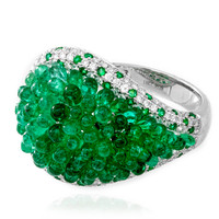 18K AAA Zambian Emerald Gold Ring (de Melo)