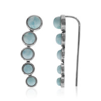 Larimar Silver Earrings