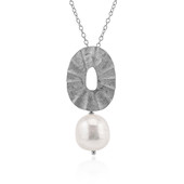 White Freshwater Pearl Silver Necklace (Joias do Paraíso)