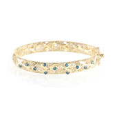 9K I1 Blue Diamond Gold Bangle (Ornaments by de Melo)