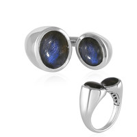 Blue Maniry Labradorite Silver Ring (KM by Juwelo)