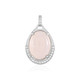 Pink Chalcedony Silver Pendant