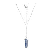 Blue Aventurine Silver Necklace
