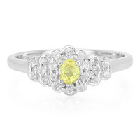 Yellow Sapphire Silver Ring
