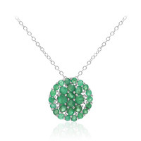 Emerald Silver Necklace