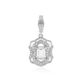 White Sapphire Silver Pendant