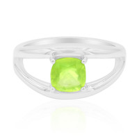 Brazilian Green Opal Silver Ring
