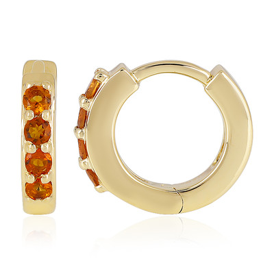 9K Madeira Citrine Gold Earrings