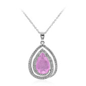 Lilac Quartz Silver Necklace