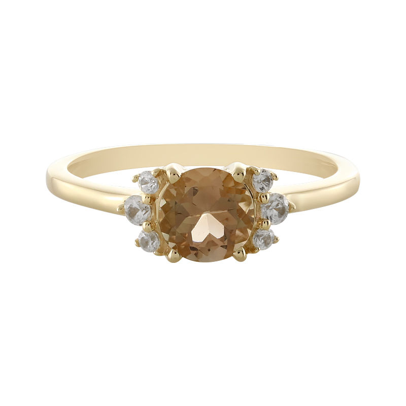 Sunrise Oregon Sunstone Diamond Bridal Ring set in 9ct/18ct Gold – Bijoux  de Chagall