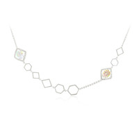 Orchid Topaz Silver Necklace