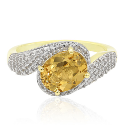9K Xia Golden Beryl Gold Ring