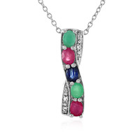 Socoto Emerald Silver Necklace