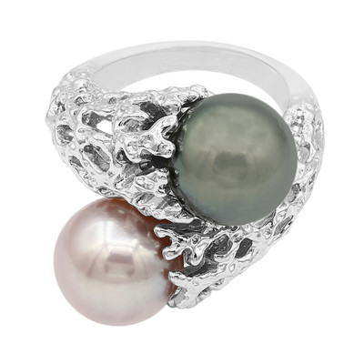 Ming Pearl Silver Ring (M de Luca)