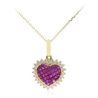 18K AAA Mozambique Ruby Gold Necklace (CIRARI)
