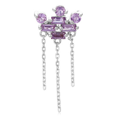 Unheated Ceylon Purple Sapphire Silver Pendant (Jahdo)