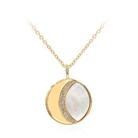Mother of Pearl Silver Necklace