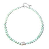 White Freshwater Pearl Silver Necklace