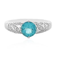 Caribbean Blue Apatite Silver Ring