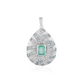 Russian Emerald Silver Pendant (SAELOCANA)