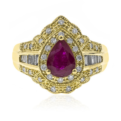 14K Burmese Ruby Gold Ring (AMAYANI)