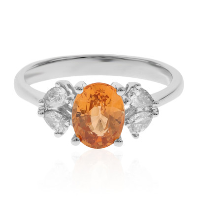14K Mandarin Garnet Gold Ring (CIRARI)