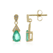 9K Ethiopian Emerald Gold Earrings