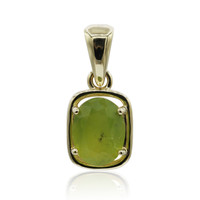 9K Brazilian Green Opal Gold Pendant (Tenner Diniz)