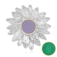 Lavender Jade Silver Pendant