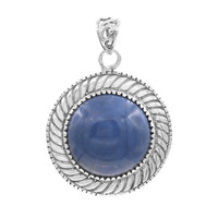 Blue Opal Silver Pendant