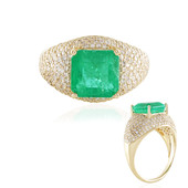 18K Russian Emerald Gold Ring (AMAYANI)