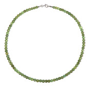 Green apatite Silver Necklace