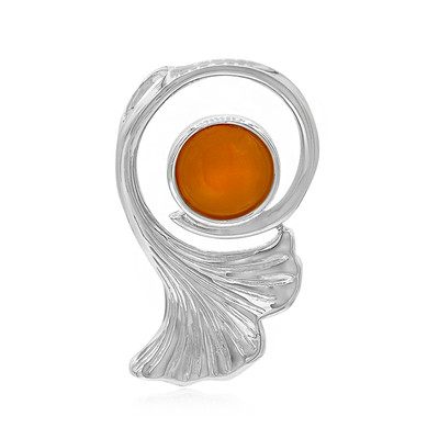 Orange Moonstone Silver Pendant (MONOSONO COLLECTION)