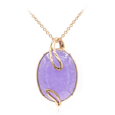 Lavender Jadeite Silver Necklace