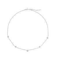 PK (H) Diamond Silver Necklace