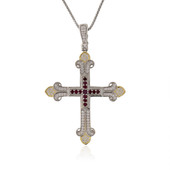 Mozambique Ruby Silver Necklace (Dallas Prince Designs)