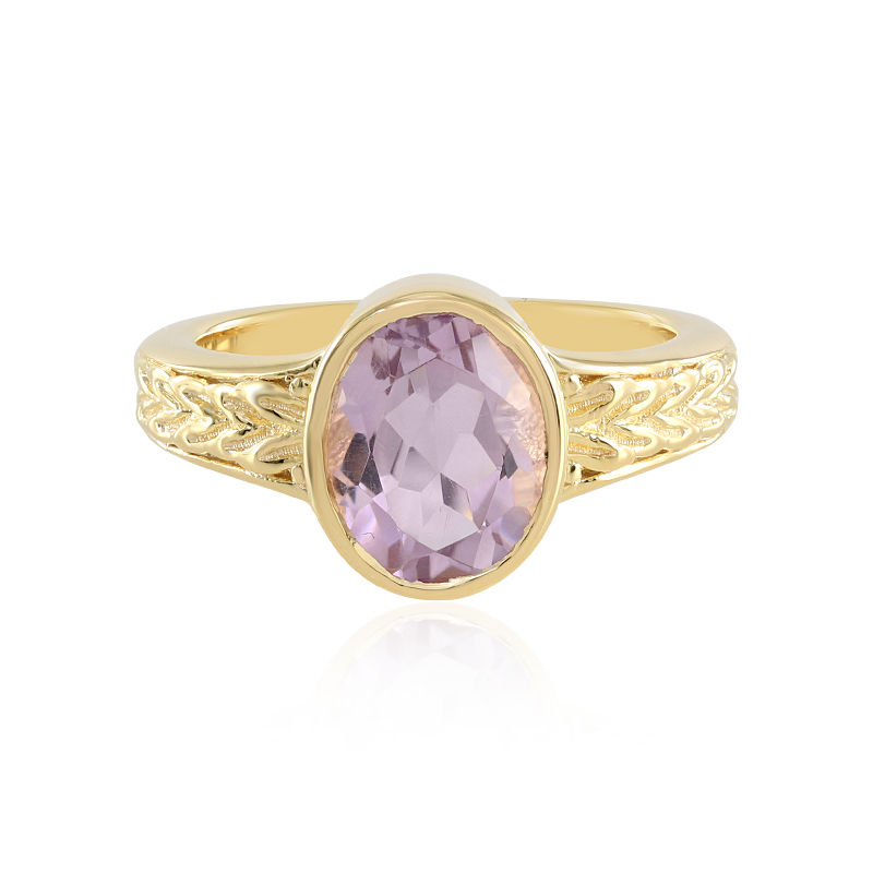 Macy's Pink Amethyst (7-7/8 ct.t.w.) Ring in 18k Rose Gold over Sterling  Silver - Macy's
