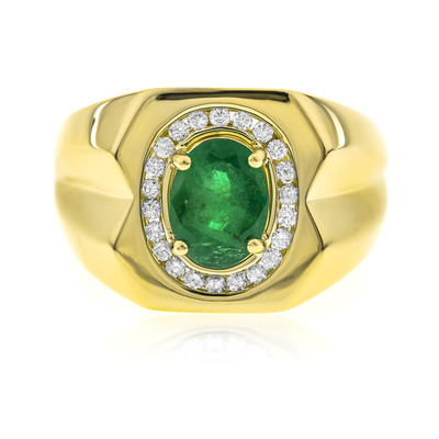 14K AAA Zambian Emerald Gold Ring (AMAYANI)