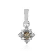 I3 Champagne Diamond Silver Pendant