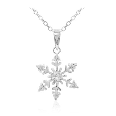 White Topaz Silver Necklace