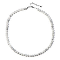 Howlite Silver Necklace