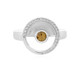 Yellow Zircon Silver Ring (MONOSONO COLLECTION)