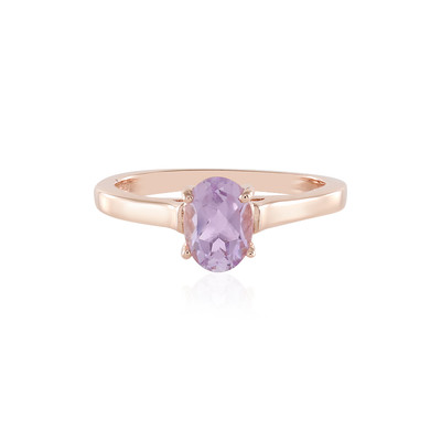 9ct Rose Gold Pink Amethyst & Diamond Ring
