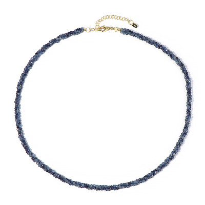 Blue Sapphire Silver Necklace