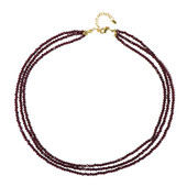 Mozambique Garnet Silver Necklace