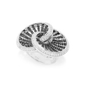 Black Spinel Silver Ring (Dallas Prince Designs)